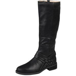 Journee Collection Womens Meg Stacked Heel Riding Boots